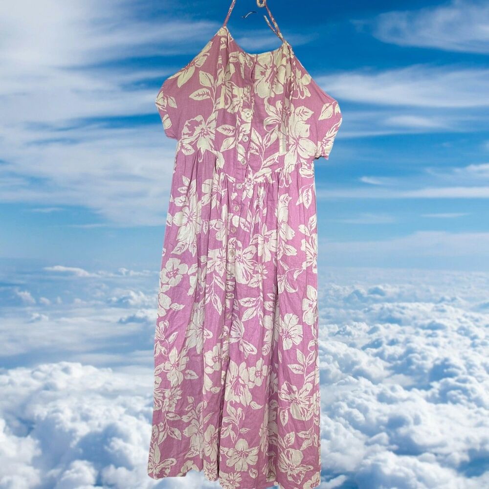 Free People The Perfect Sundress Size Medium Floral Linen Blend - Picture 2 of 8